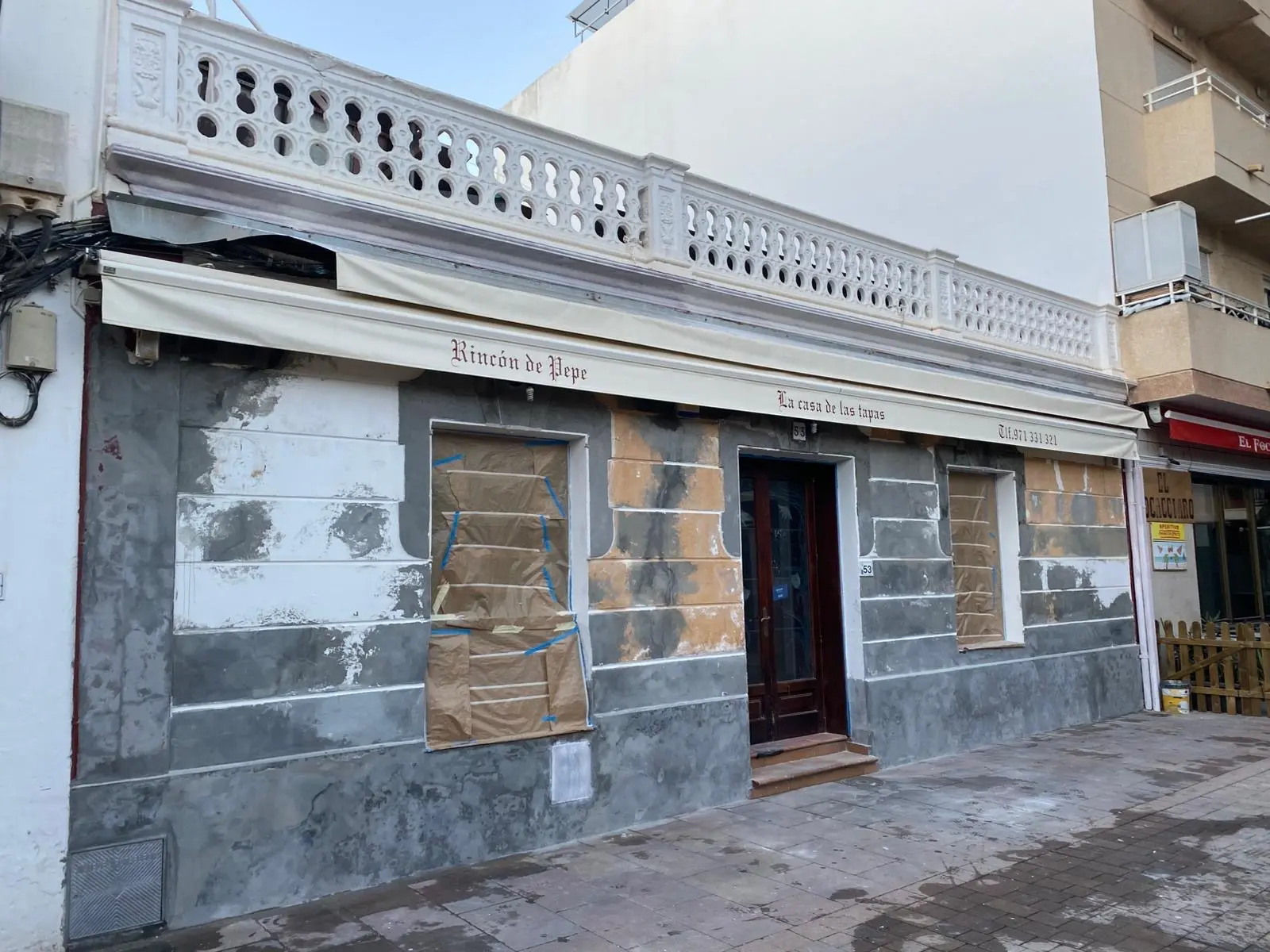 Reparación de grietas y desconchados de la fachada